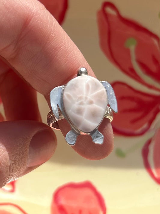 mini sea turtle ring